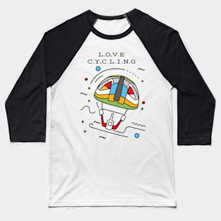 Love Cycling Baseball T-Shirt